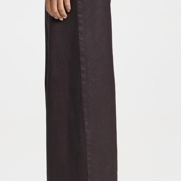 DL1961 Hepburn Wide Leg High Rise Coated Jeans Size 25, Color Mulberry, NWT - Picture 3 of 5